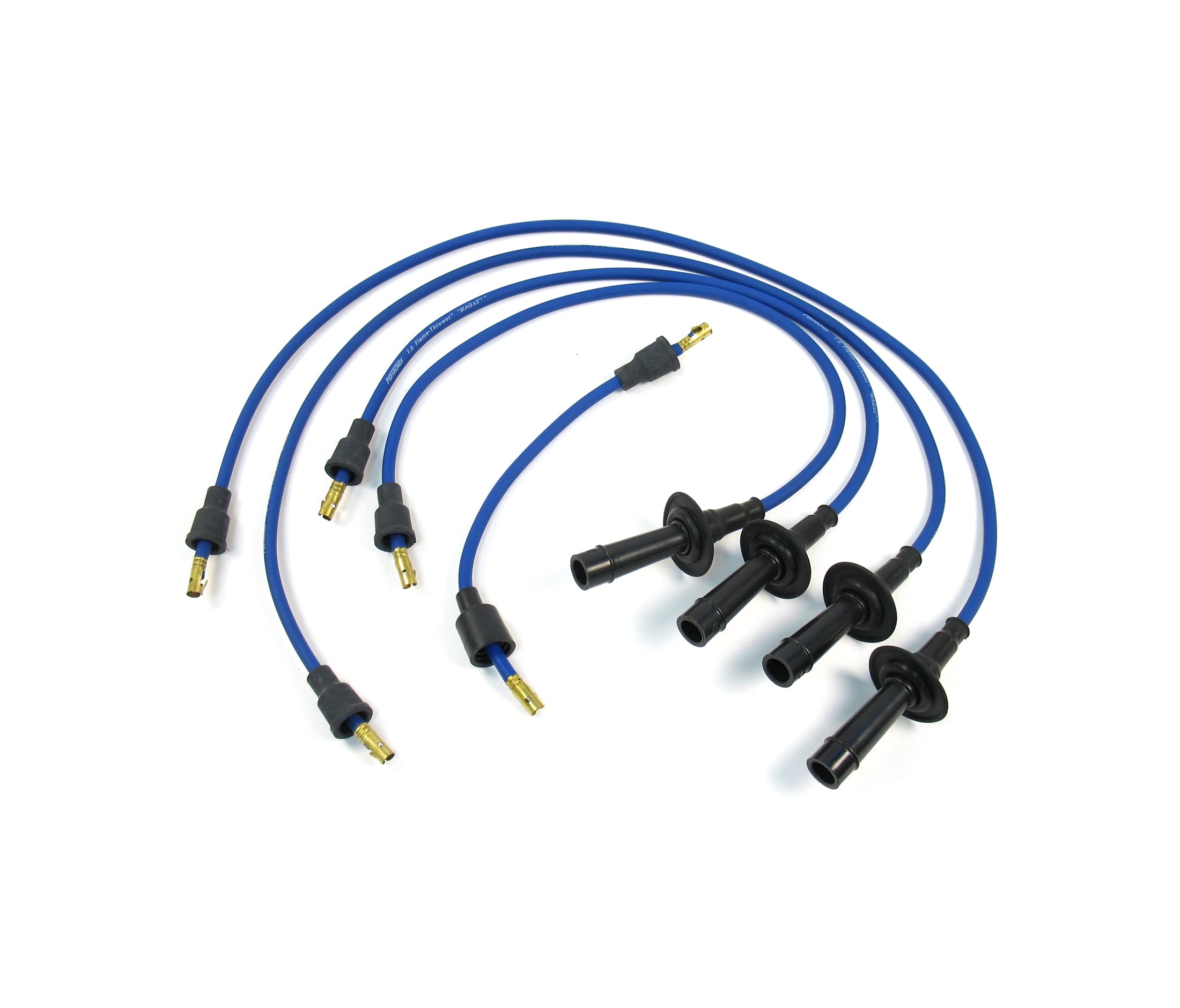 Flame-Thrower Pertronix 704301 Blue Custom Fit 4 Cylinder Spark Plug Wire