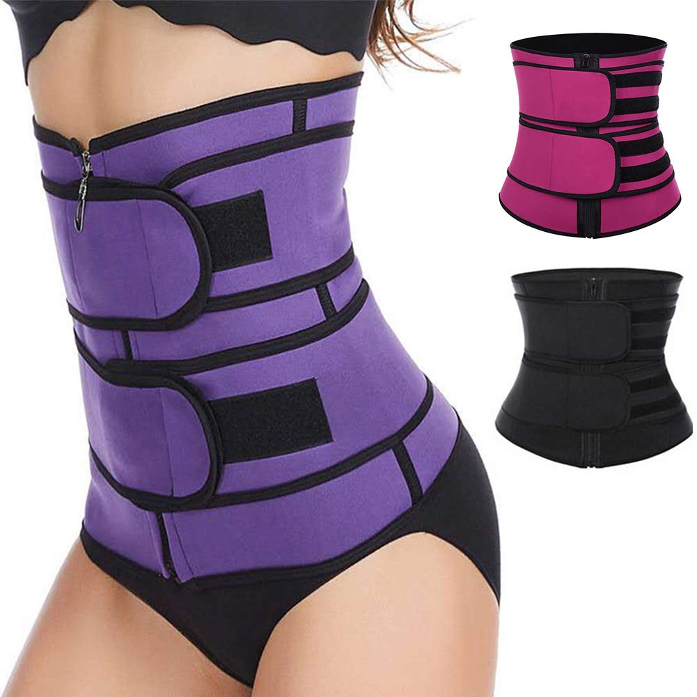 Women Waist Trainer, Neoprene Sweat Corset Trimmer Belt Adjustable Body Shaper for Women's Waist Cinchers Weight Loss