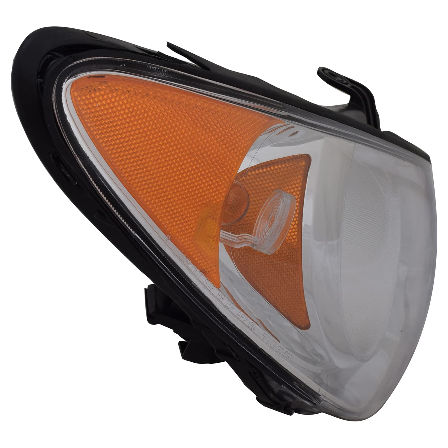 Right TYC Headlight Assembly Compatible with 2010-2010 Hyundai Elantra