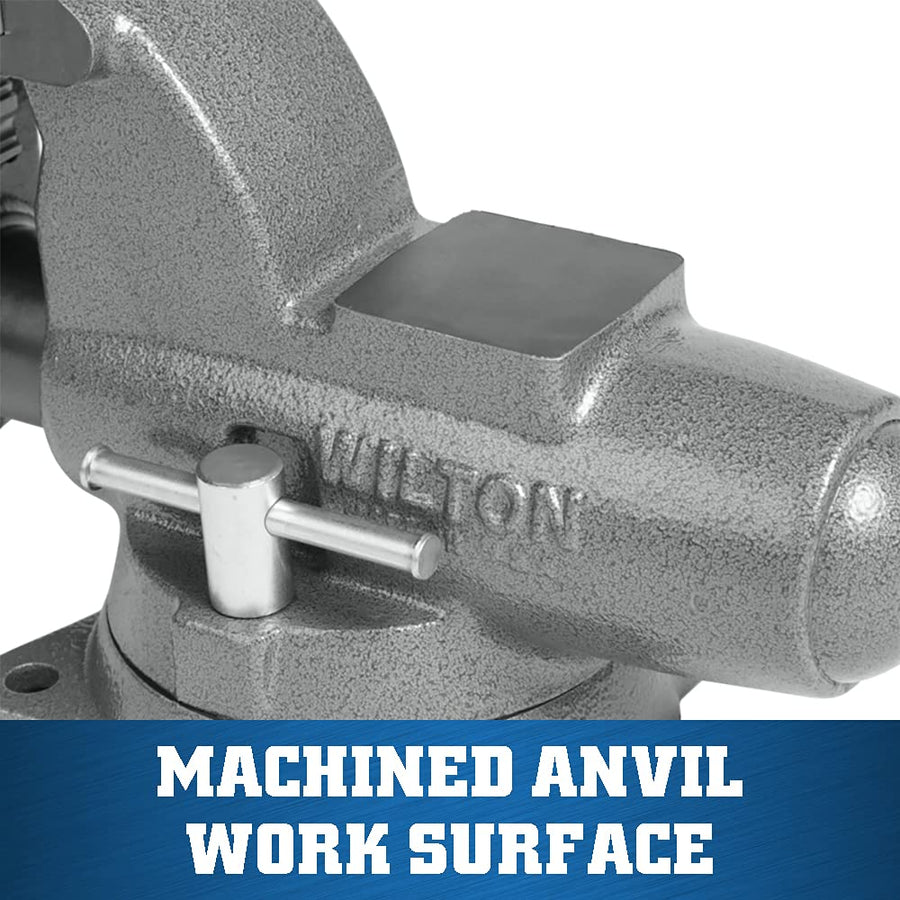 Wilton 4-1/2" Jaw Width Pipe & Bench Vise, 6" Max Jaw Opening, 4-3/4" Throat (Model C-1)