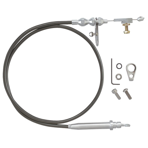 Lokar Black Housing KD-24L60TPU Kickdown Cable Kit with Tuned-Port Injection for GM 4L60
