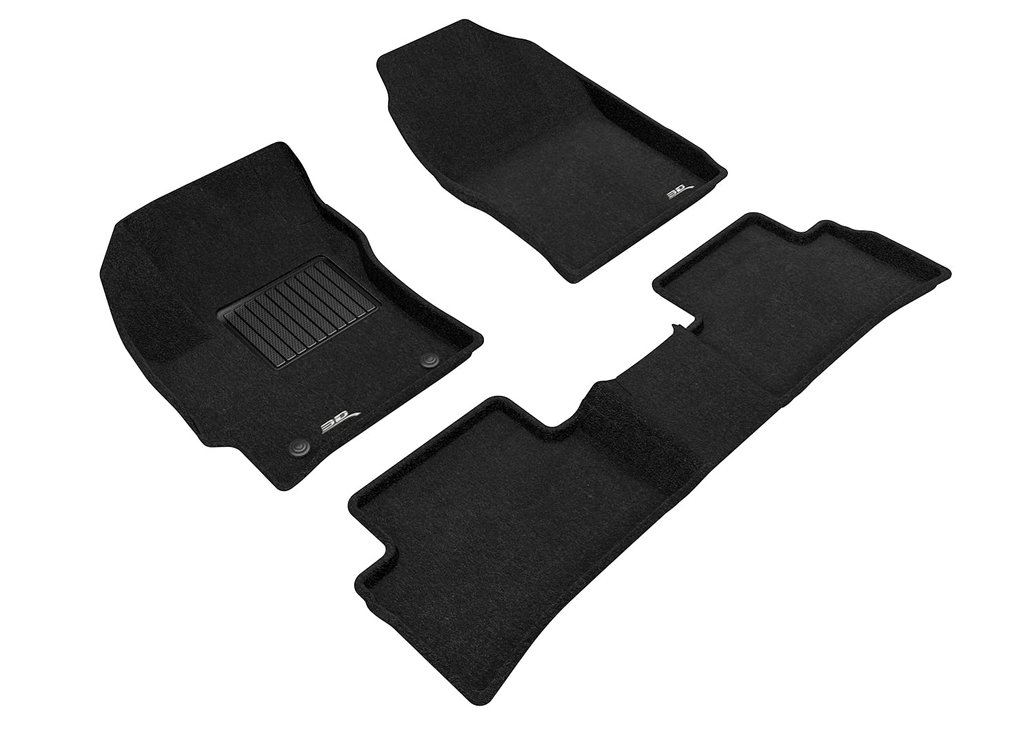 3D MAXpider Elegant Custom Fit Floor Mat (Black) Compatible with Toyota Corolla Hatchback 2019-2026 - Full Set