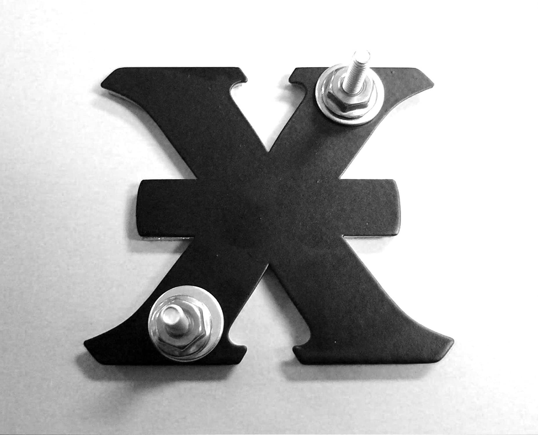 Brushed Small X-Metal Logo, 2 1/4 Inch Height x 2 2/1 Inch Wide - PN #6710011