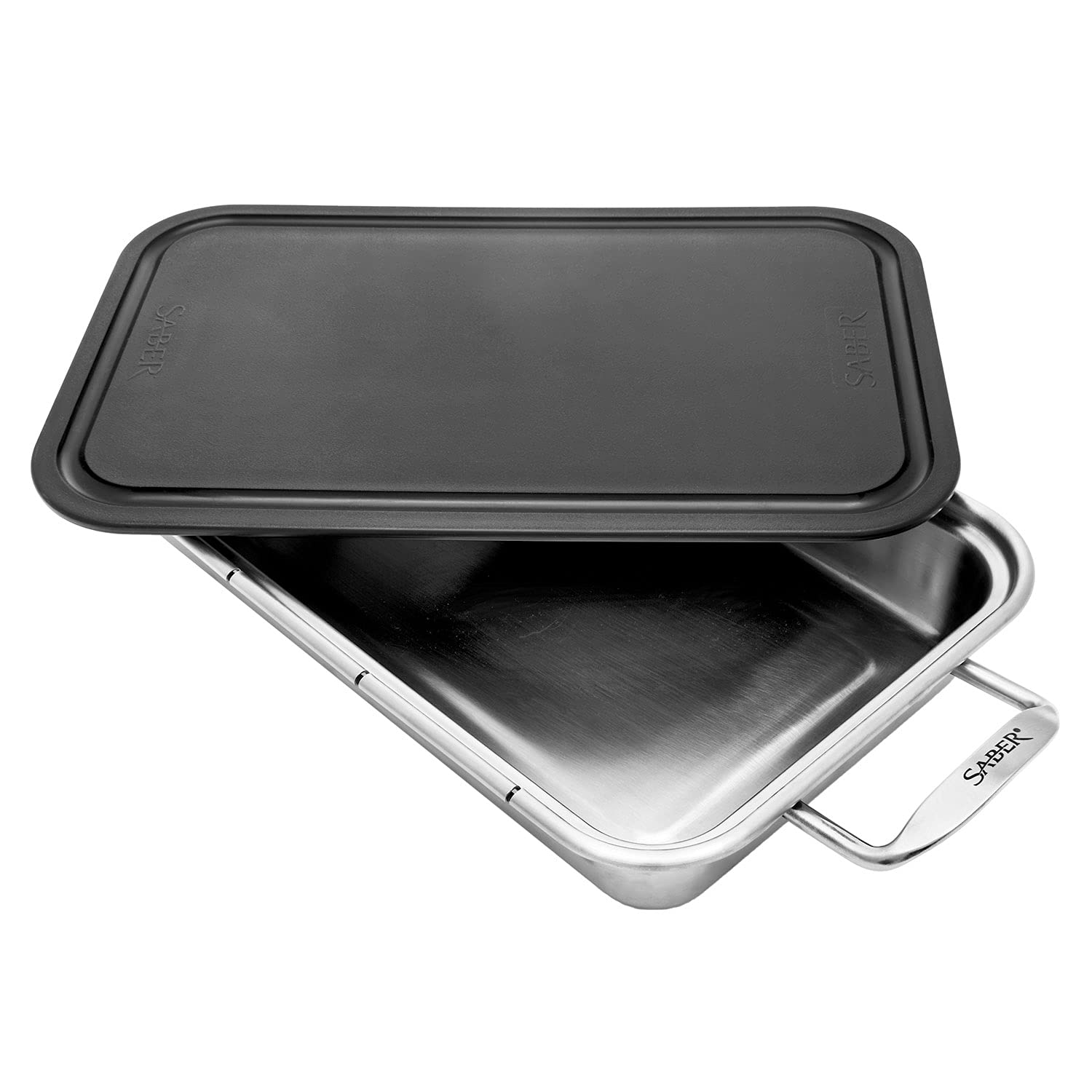 Stainless Steel Saber Roasting Pan w/Cutting Board - A00AA7018