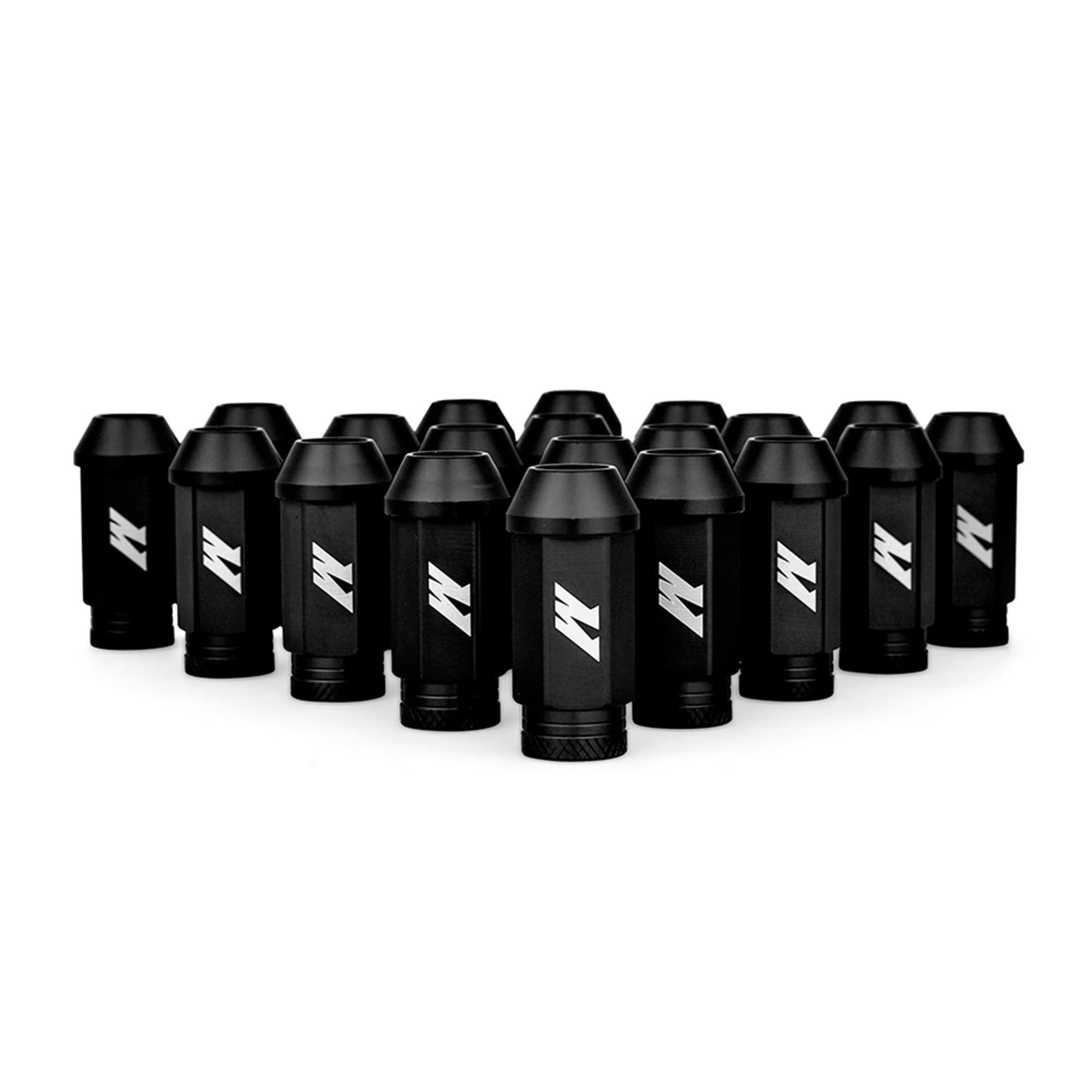 Mishimoto Black Aluminum Locking Lug Nuts Set, M12x1.5, 20 Pieces