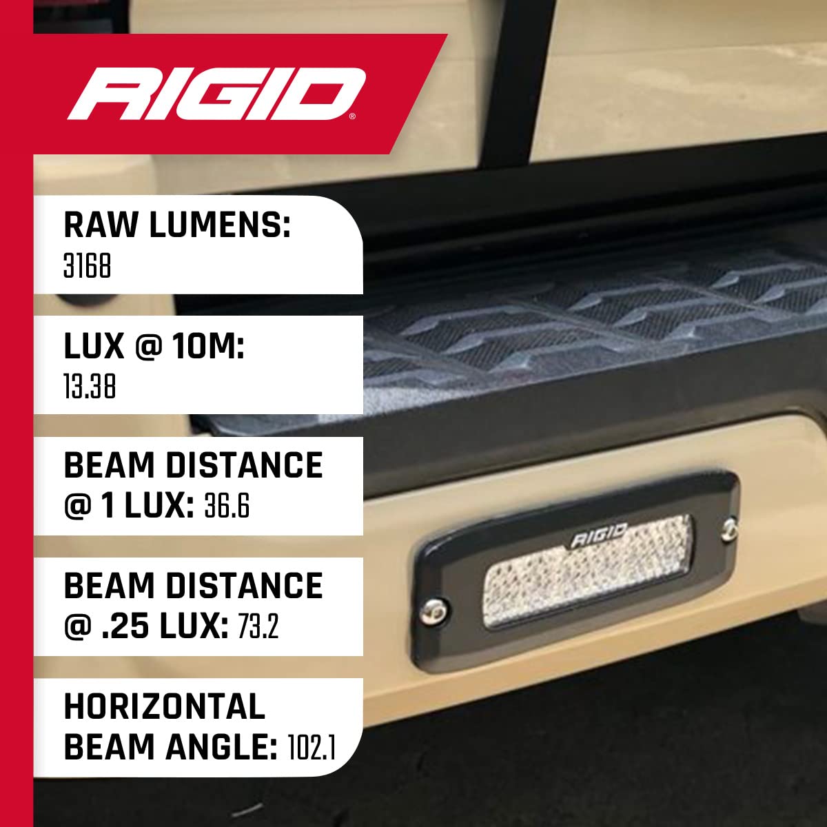 SR-Q PRO FLOOD DIFFUSED PAIR BLACK FLUSH MOUNT - RIGID INDUSTRIES