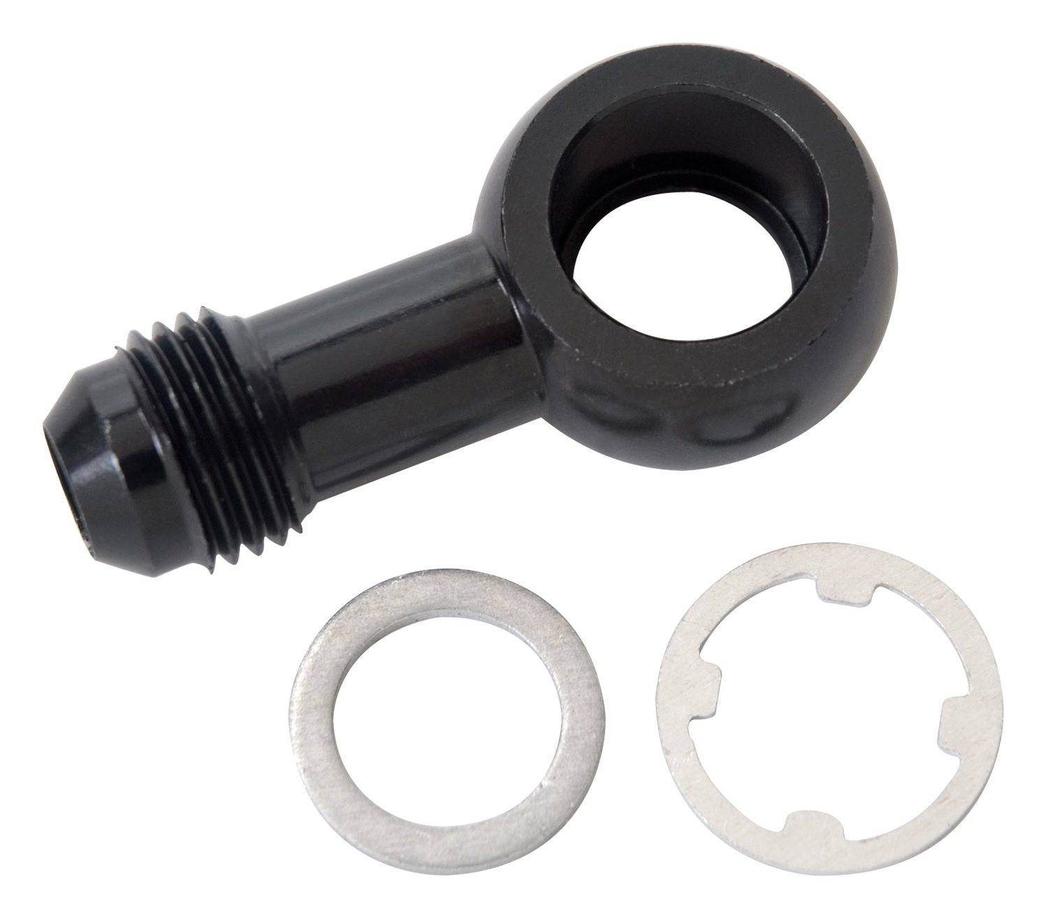 Honda Banjo Edelbrock W/-6 An Male W/Fuel Pressure Damper Civic & Acura Integra Blk Anodized 640923