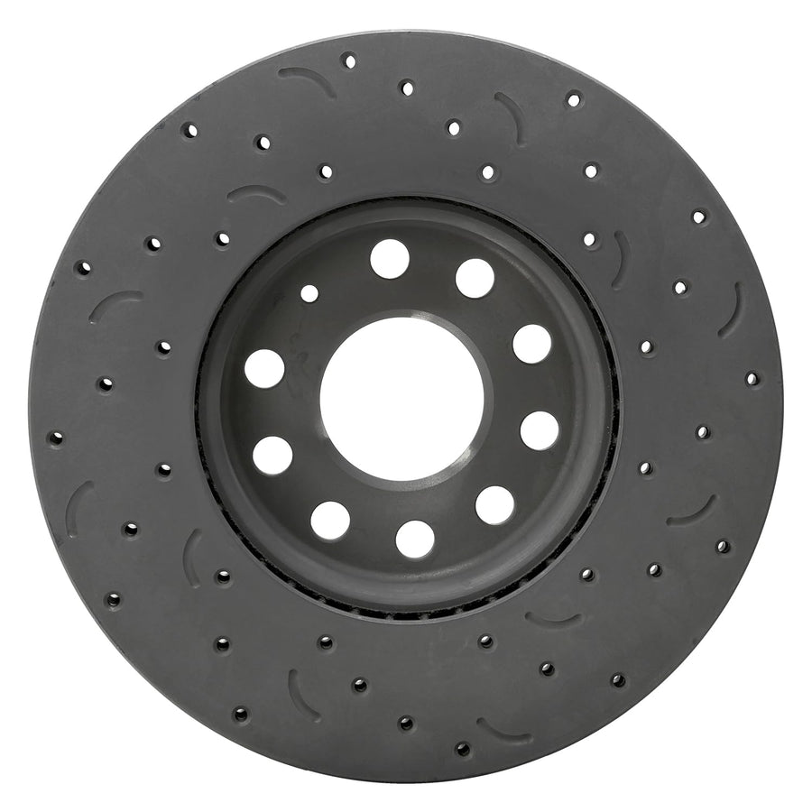 Hawk Performance Cross-Drilled and Slotted HTC4845 Talon Rotors