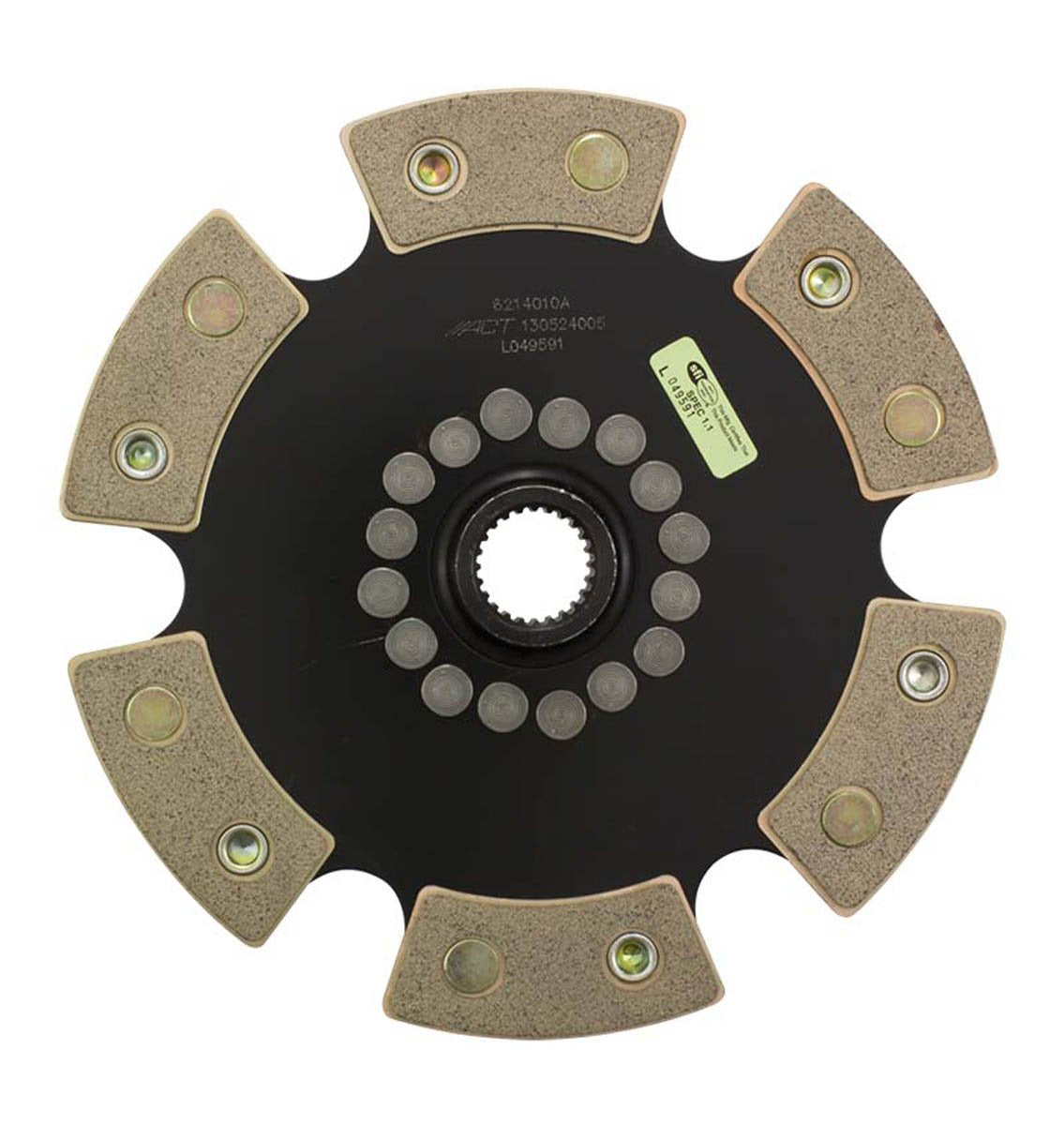 6-Pad ACT 6214010A Rigid Race Clutch Disc