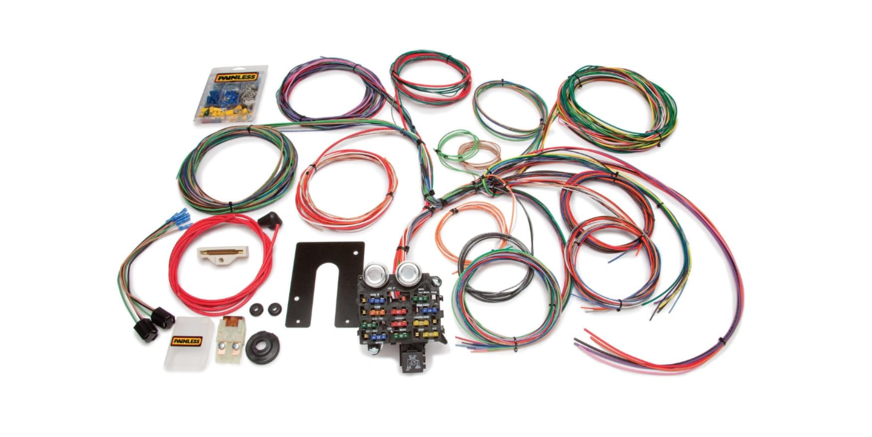 Classic Painless Performance 10105 Customizable Chassis Harness for 1974 and earlier Jeep CJ - 22 Circuits