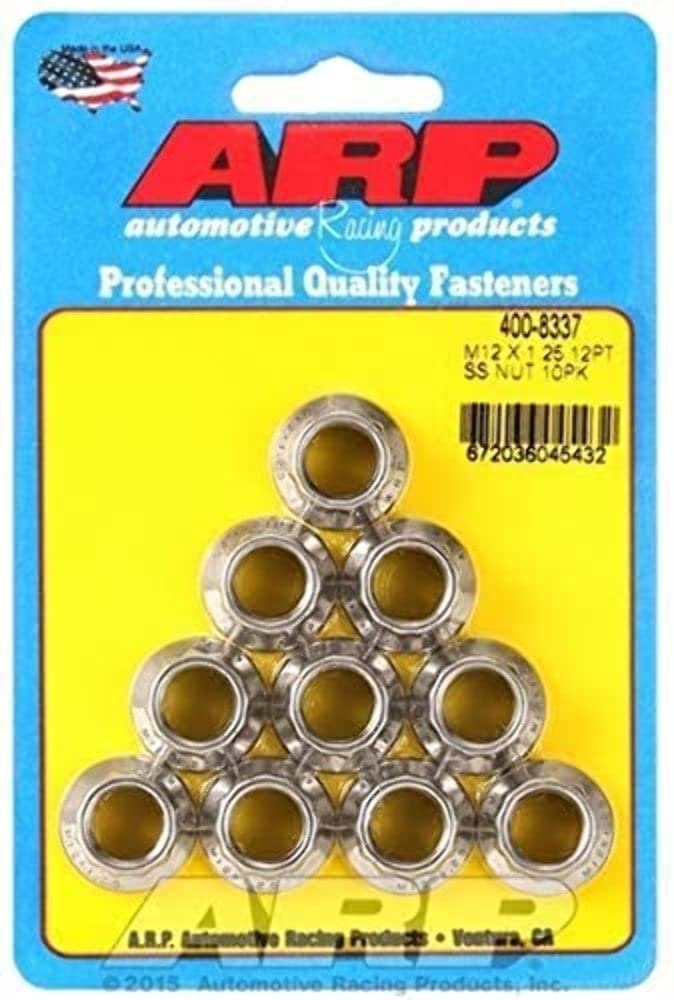 ARP 400-8337 M14 Socket M12 x 1.25 SS Nut Kit