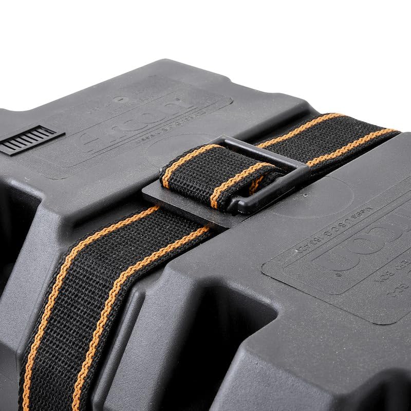 Arcon 54 Inch Battery Box Strap Kit Black Woven Polypropylene Strap with Plastic Buckle Stainless Steel Fasteners Complete Hold-Down Hardware for Battery Boxes Arcon 11796