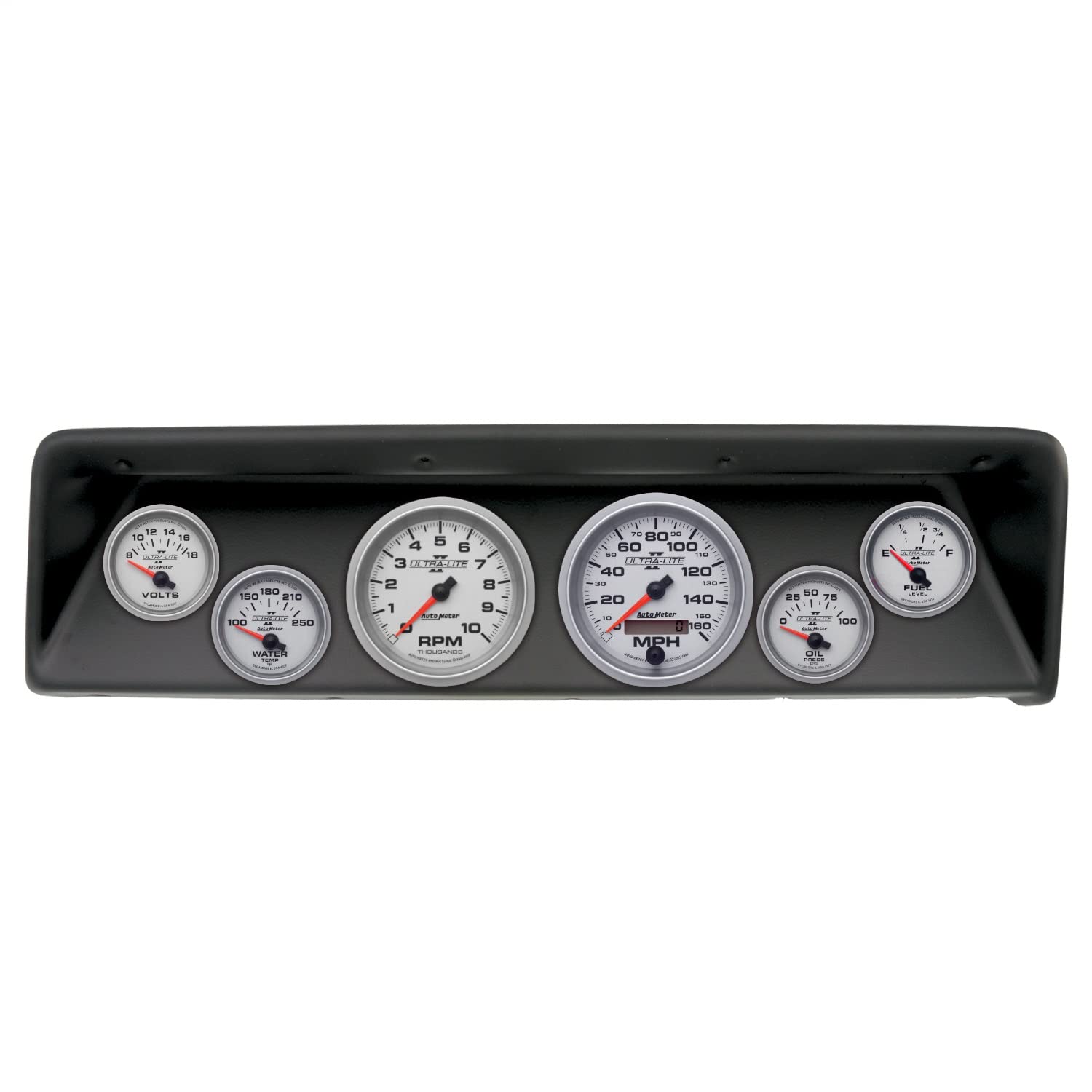 AutoMeter Dash Kit Direct Fit, (3 3/8" X2, 2 1/16" X4), Chevrolet Nova 66-67, Ultra-Lite Ii (2112-14)