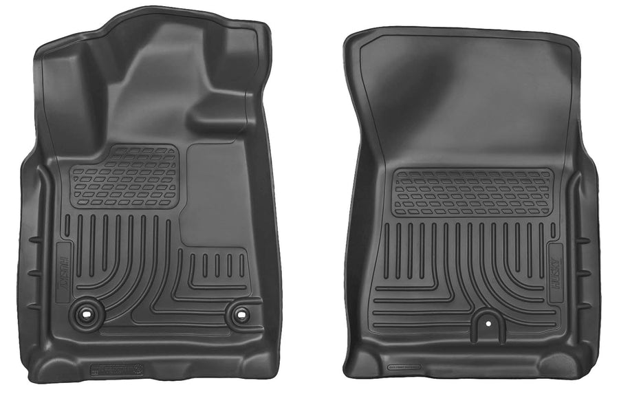 Weatherbeater Husky Liners Floor Mats | Fits 2007-2011 Toyota Tundra | Front Row, 2-pc Black - 18581