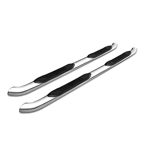 3in Black Horse Side Steps Stainless Steel Compatible with 2018-2025 Jeep Wrangler JL Incl. 21-24 4xe, 4-Door -9B083813SS