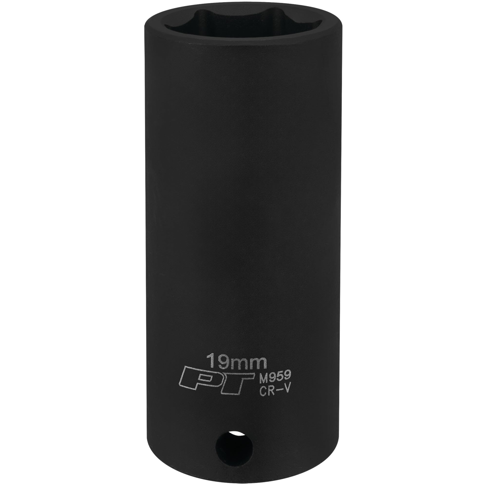 3/8-Inch Performance Tool M959 19mm Deep Wall Impact Socket for Heavy Duty Automotive Repairs and Maintenance Jobs