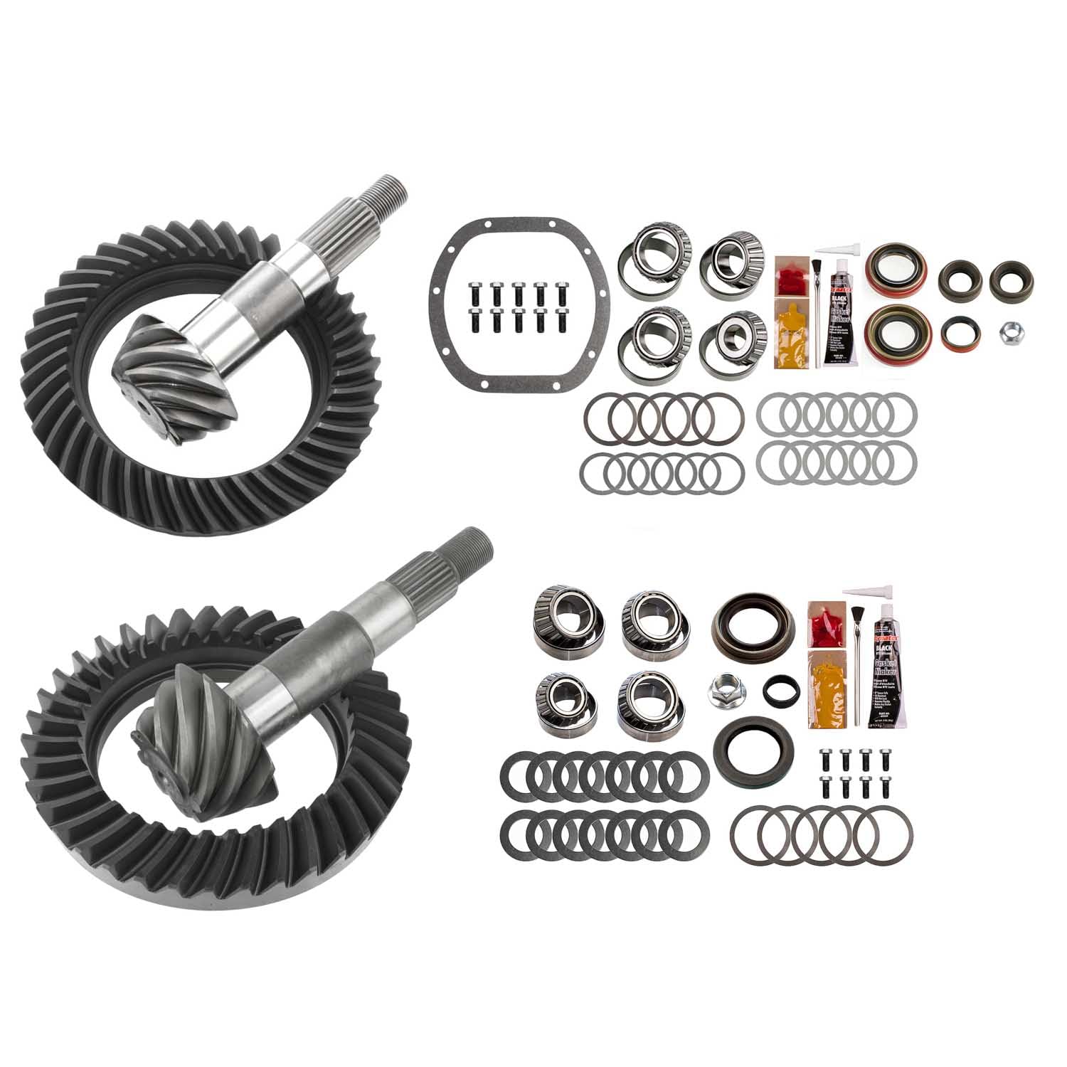 Ring & Pinion EXCEL XLK-5020 & Rubuild instaKit For Dana 30 Reverse & Dana 35, Gear Ratio 4.10/4.11, 10-Bolt Front, 8-Bolt Rear, 26 Spline, 10 Pinion & 41 Ring Tooth - Fits Jeep Wrangler