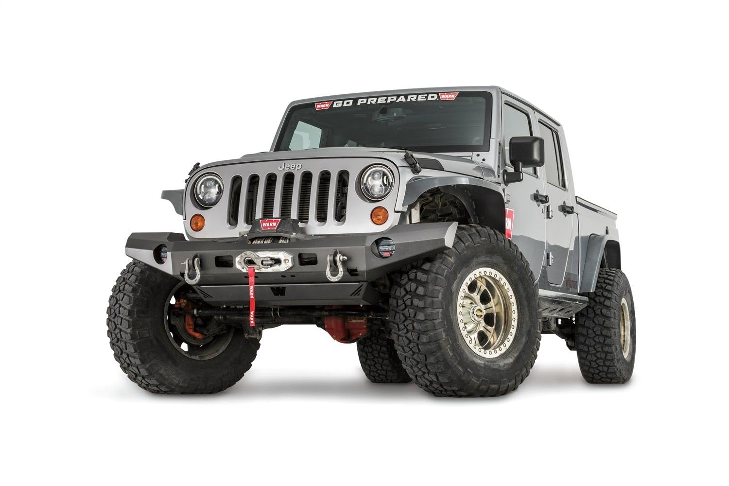 Elite Series WARN 101420 Full-Width Front Bumper for Jeep JK Wrangler, Without Grille Guard Tube