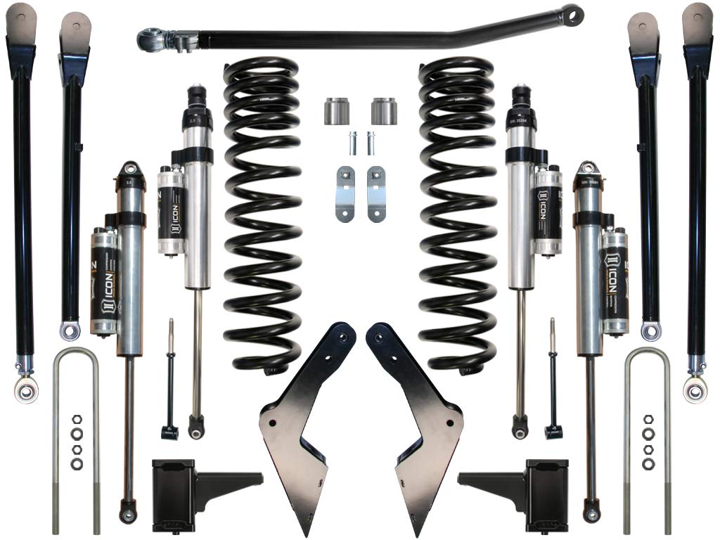 4.5" Lift, ICON Stage 4 Suspension System, Compatible with 2005-2007 Ford F250/F350, K64503