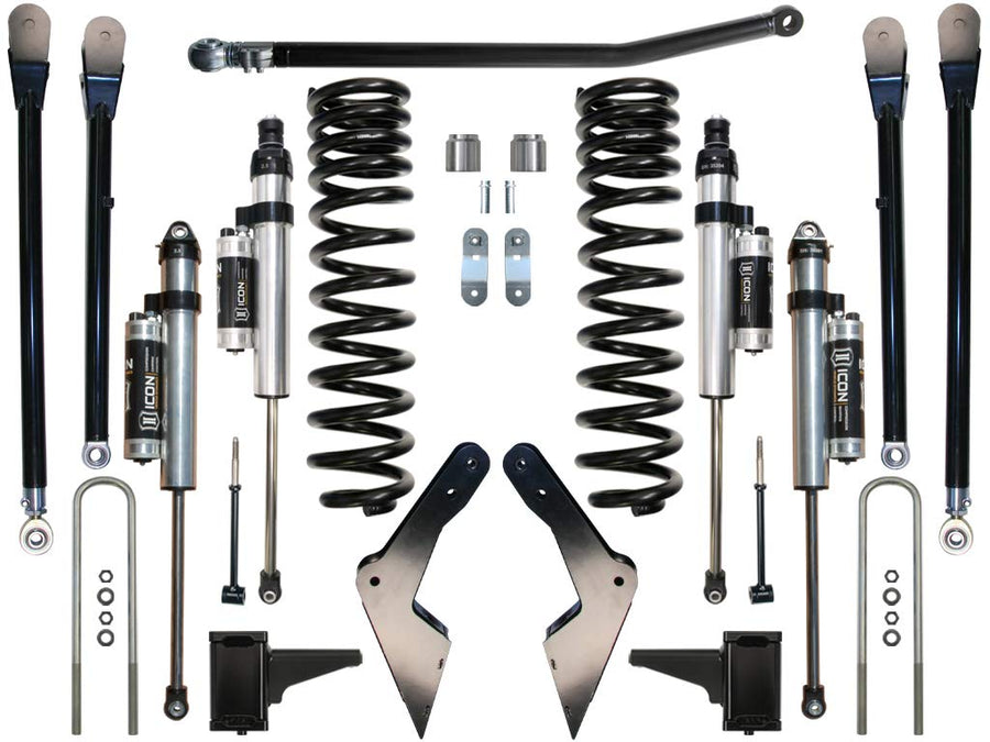4.5" Lift, ICON Stage 4 Suspension System, Compatible with 2005-2007 Ford F250/F350, K64503