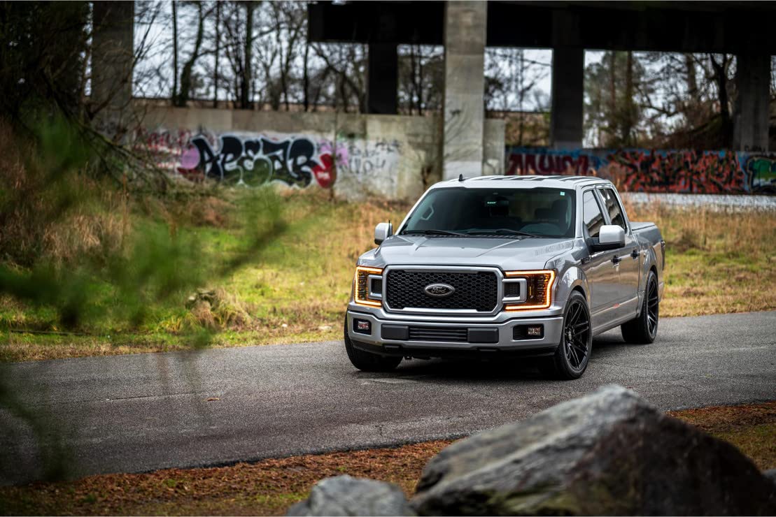 Morimoto XB LED Headlights Fits Ford F-150 18-20 with Amber DRL Plug and Play Pair of Headlight Housings( LF501.2-A-ASM