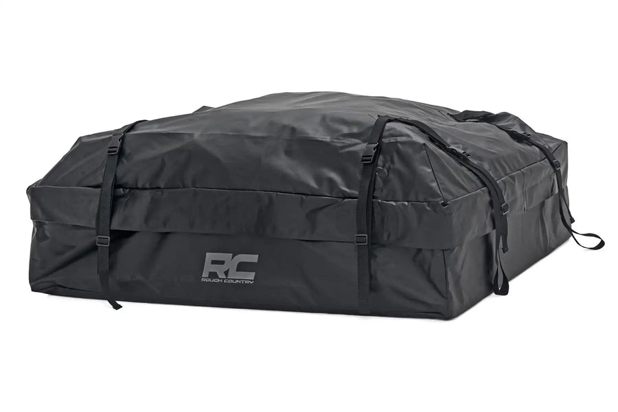 Rough Country Cargo Bag Roof Mounted - 15 Cu.Ft., Weatherproof, Includes Storage Bag, Gray Color