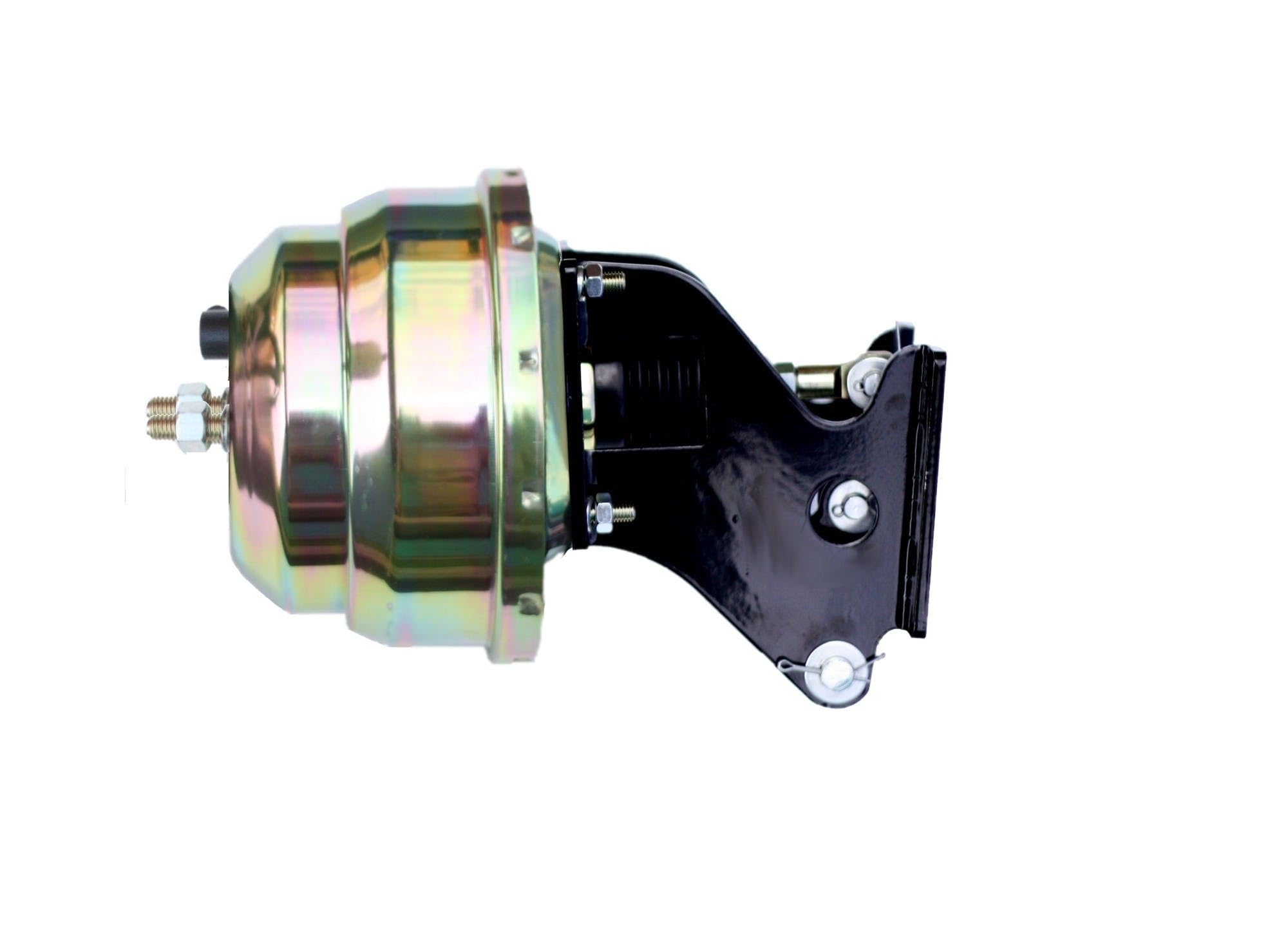 8 Inch LEED BRAKES Dual Power Booster, 1-1/8 Inch Bore Master, Side Mount Valve, Disc/Disc (Zinc)