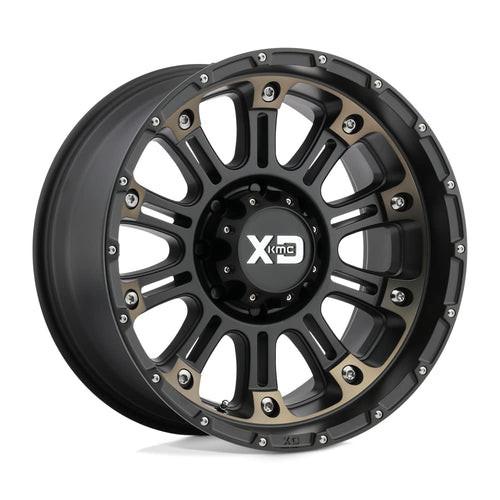 XD Wheels Hoss Ii Xd829 Satin Black MACHINED Dark Tint Wheel with Alloy Steel (18 x 9. inches /6 x 106 mm, 0 mm Offset)