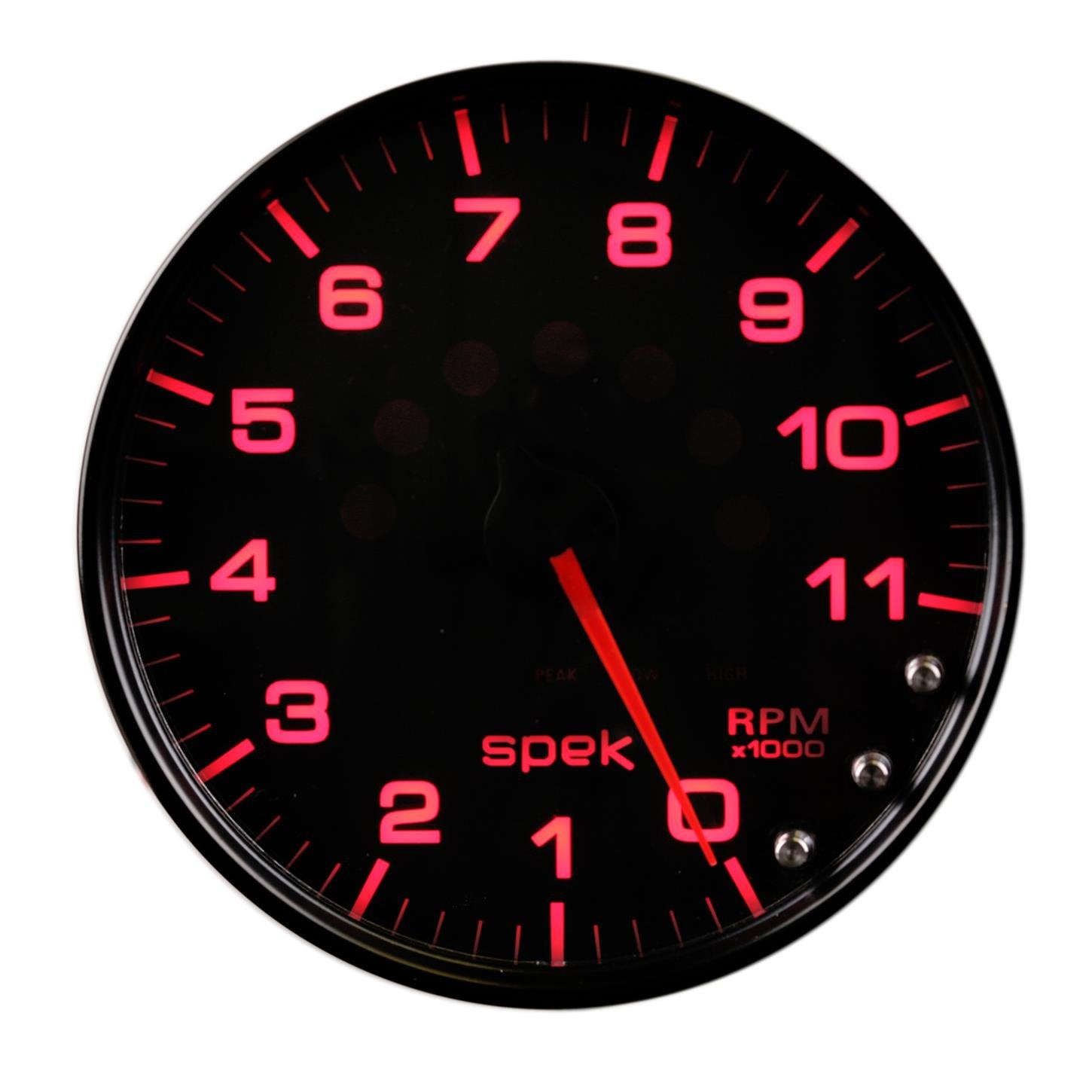 AutoMeter Gauge P23932 Tachometer (Spek-Pro 5", 11K RPM, with Shift Light & Peak Mem, Black/Black, Spek-Pro)