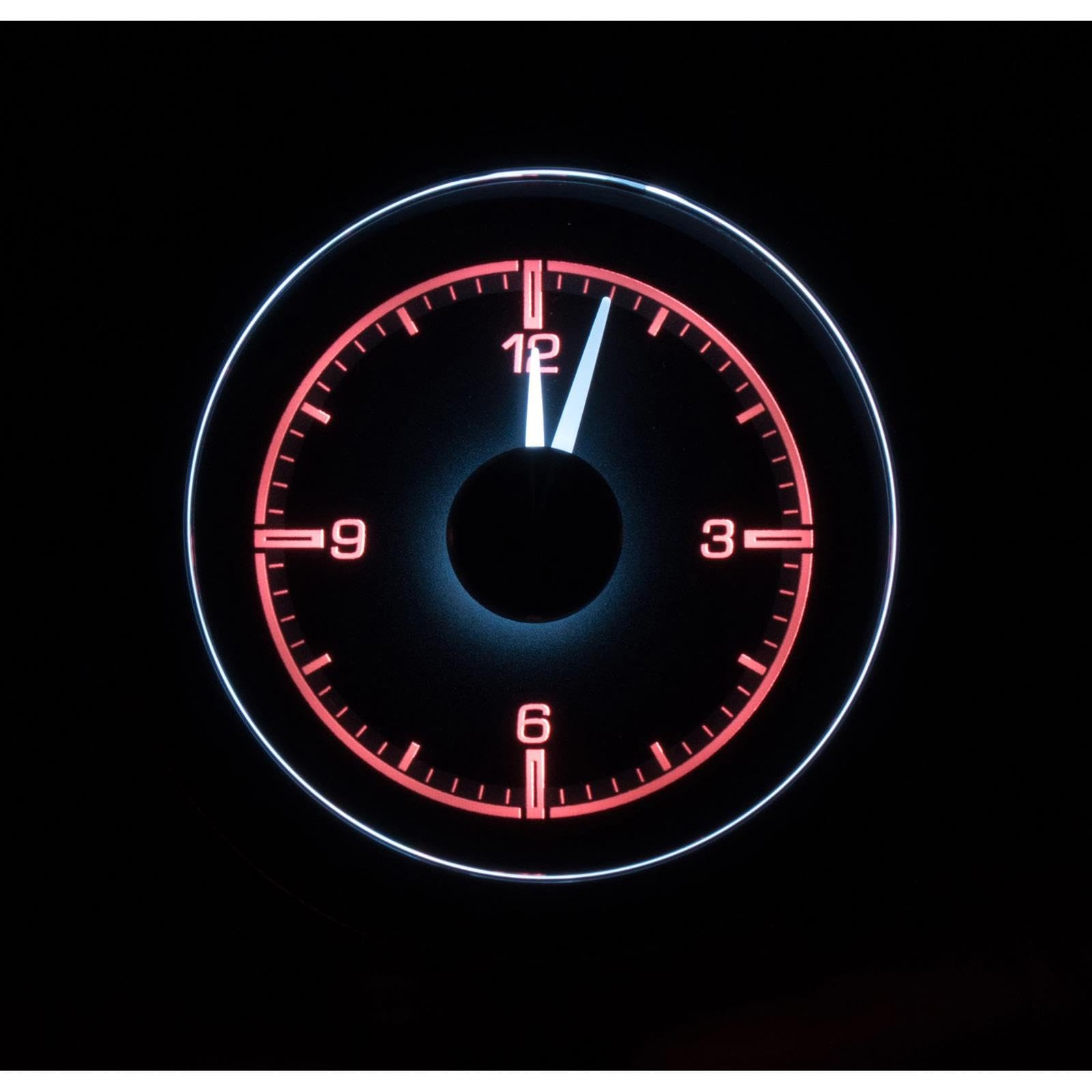 Dakota Digital 55 56 Chevy Analog Clock Gauge for HDX gauge Black Alloy HLC-55C-K