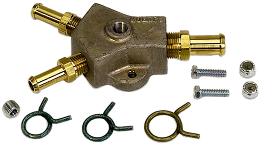 Fuel Block Kit Moroso 65170, 1/2" Inlet and Outlets