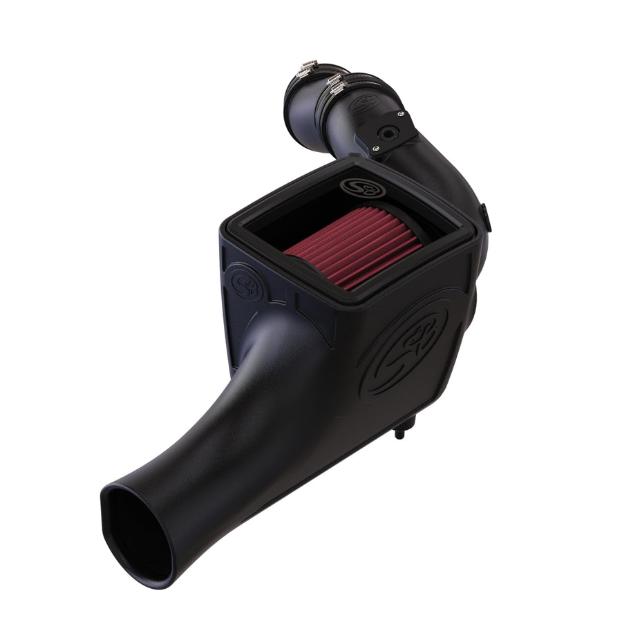 Cold Air Intake S&B Filters 75-5070 For 2003-2007 Ford Powerstroke 6.0L (Oiled Cleanable, 8-ply Cotton Filter)