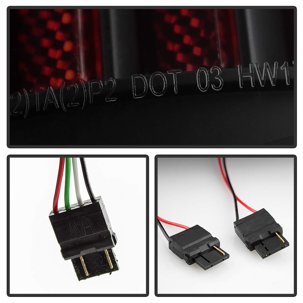 LED Tail Lights Xtune (ALT-ON-CCO04-LED-BSM), Black Smoke