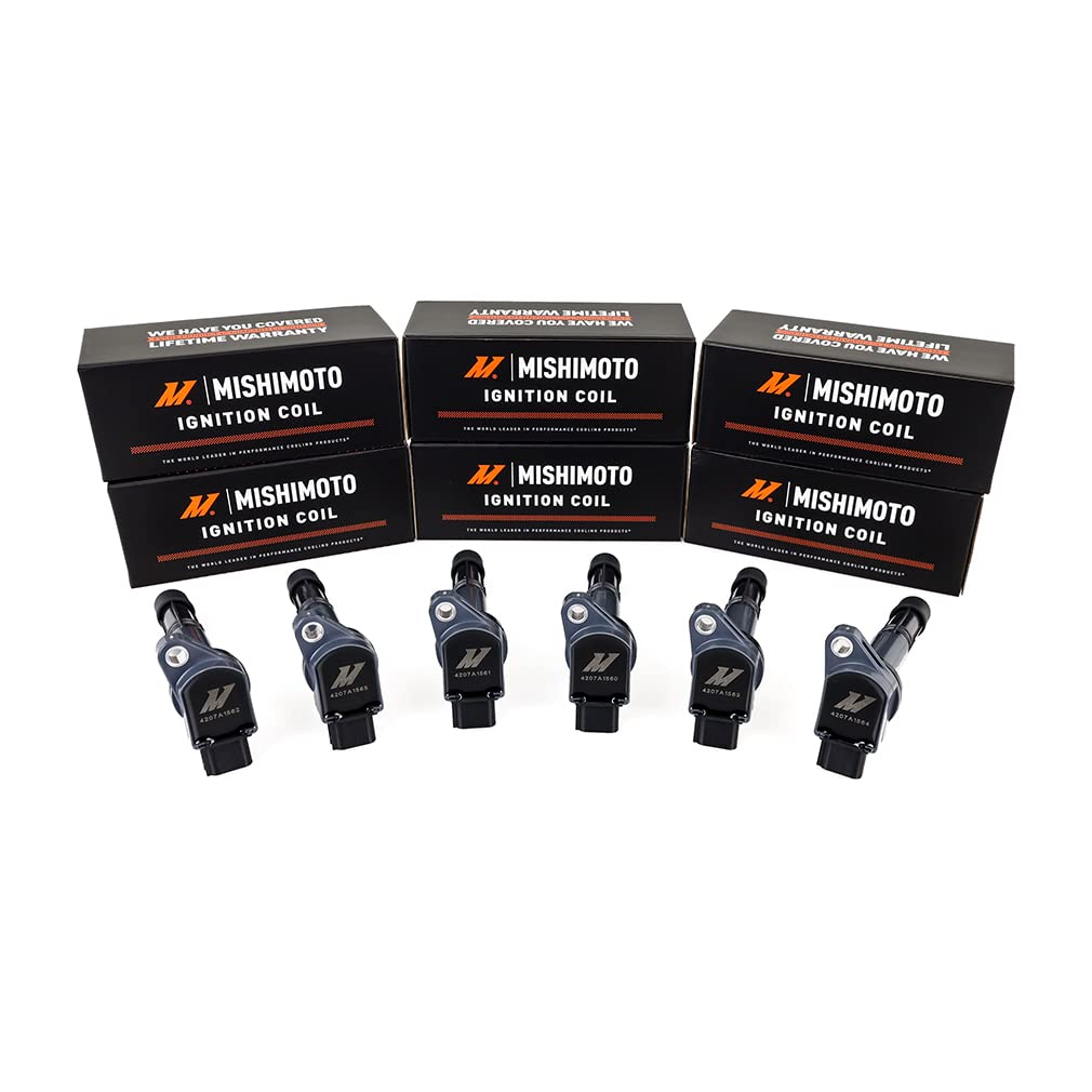 Mishimoto Set of 6 Ignition Coil, Compatible with Honda Civic 2002-2011