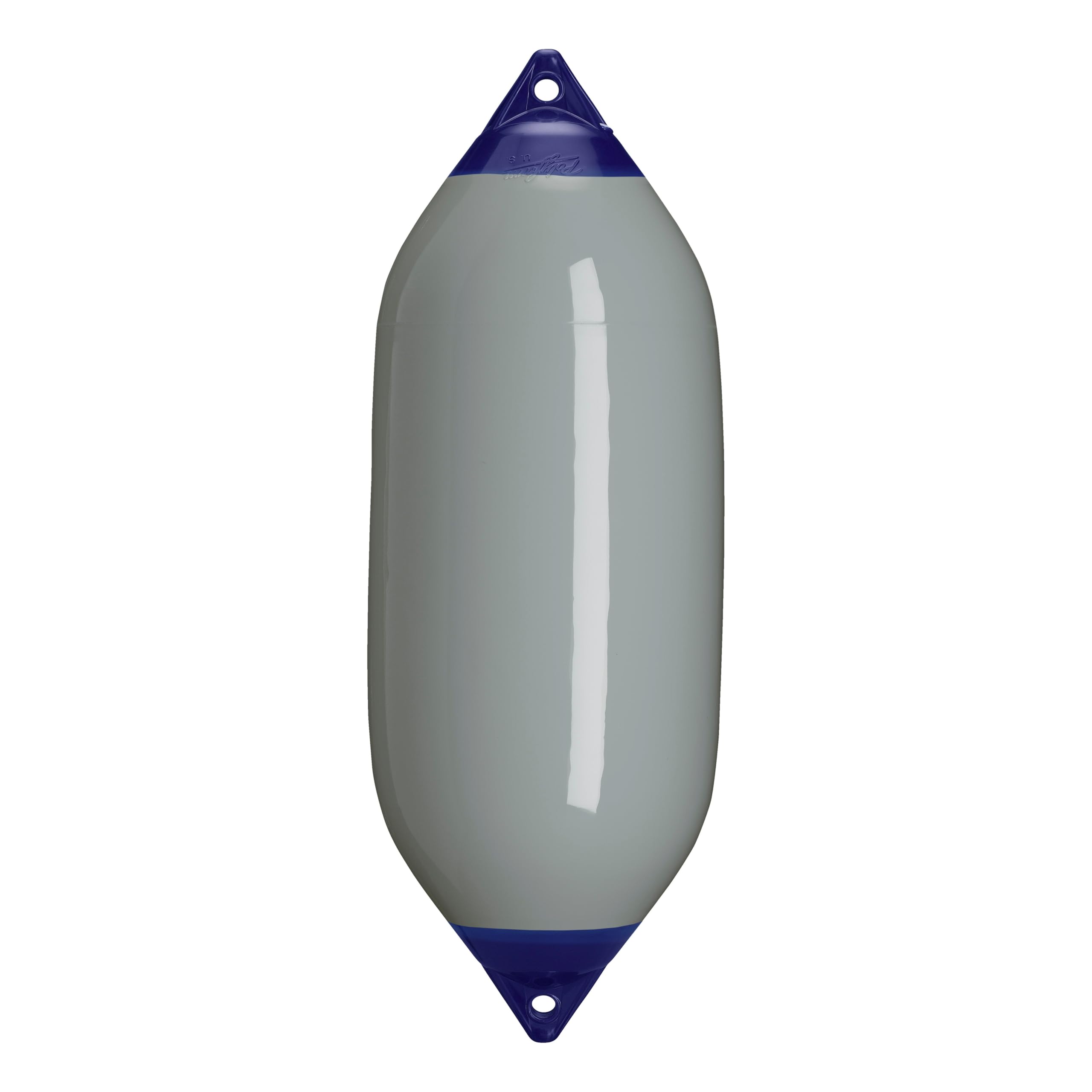 F-7 Standard Polyform Boat Fender Blue Ropehold - Grey
