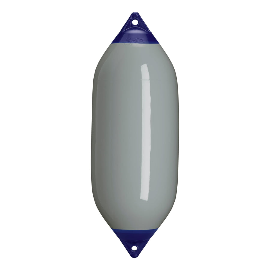 F-7 Standard Polyform Boat Fender Blue Ropehold - Grey
