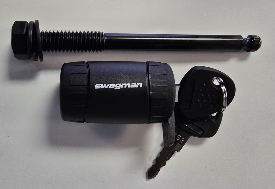 Anti-Wobble Swagman 1/2" Threaded Hitch Pin, Black