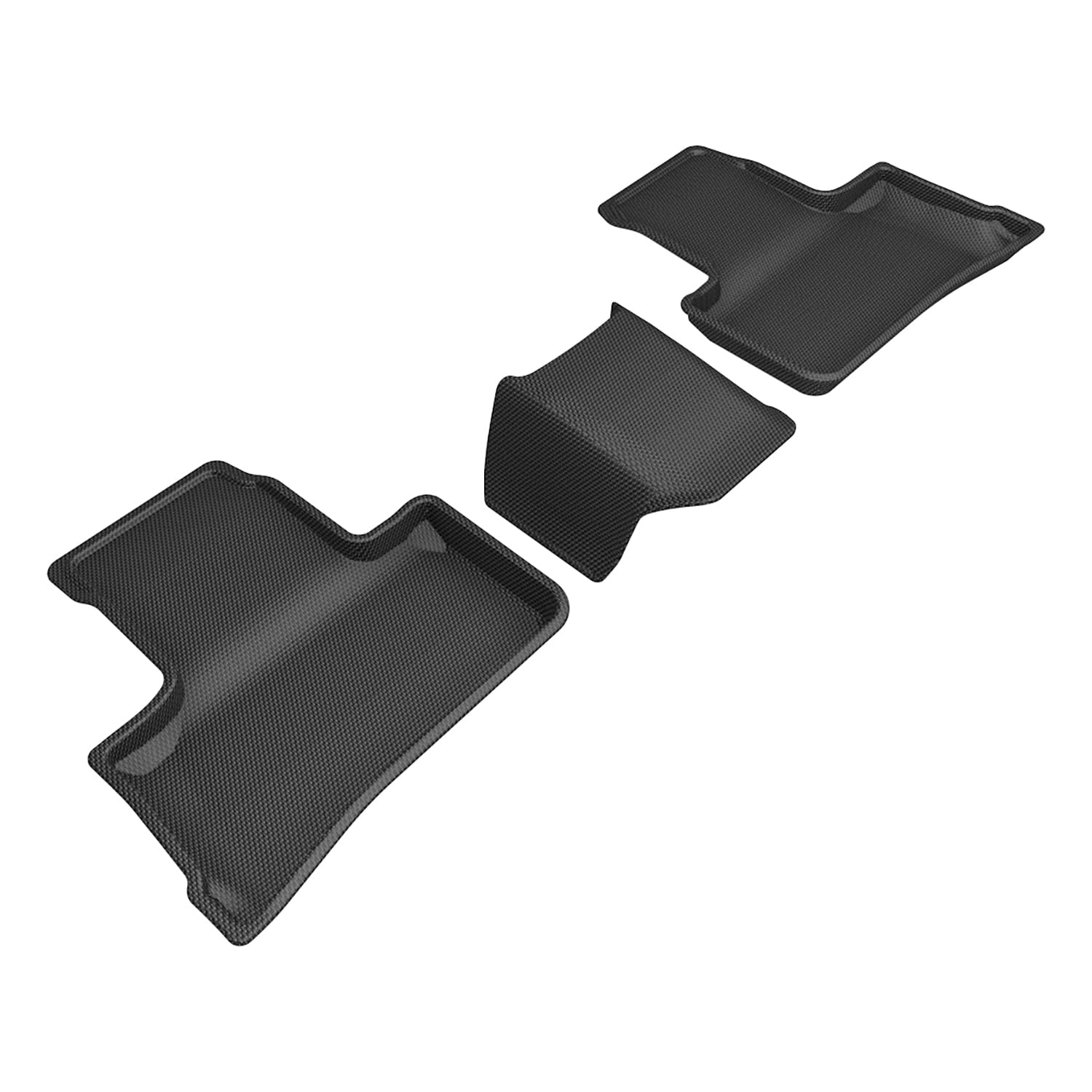 Kagu 3D MAXpider Custom Fit Floor Mat (Black) Compatible with Mercedes-Benz Glc-Class SUV (X254) 2023-2026 - Second Row