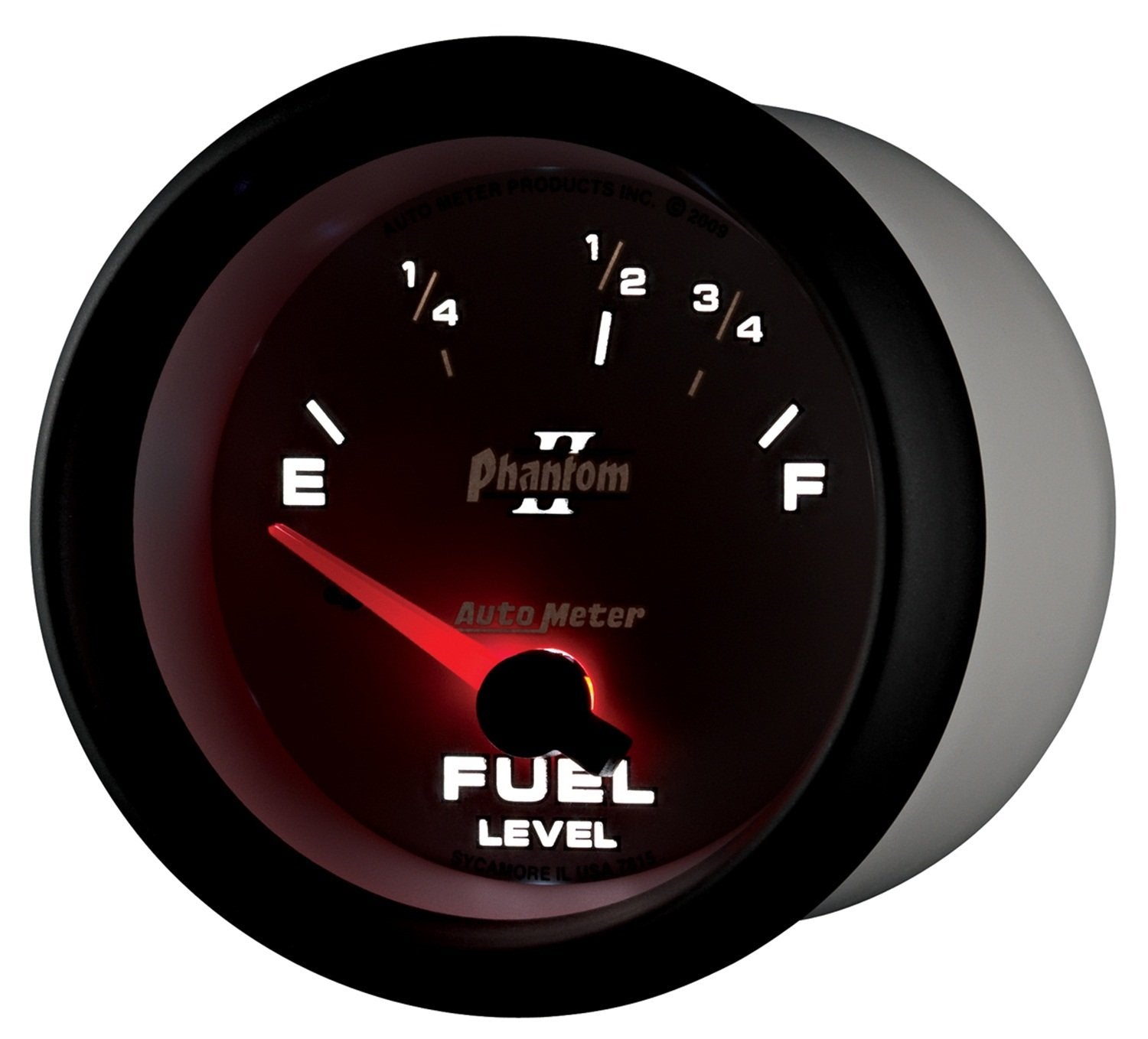 Auto Meter Phantom II 2-5/8" 73 E/ 10 F Short Sweep Electric Fuel Level Gauge 7815