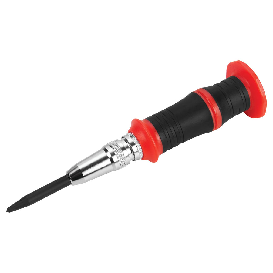 W7550 Performance Tool Automatic Center Punch HD - Precise and Durable Tool for Marking and Punching Materials, Black