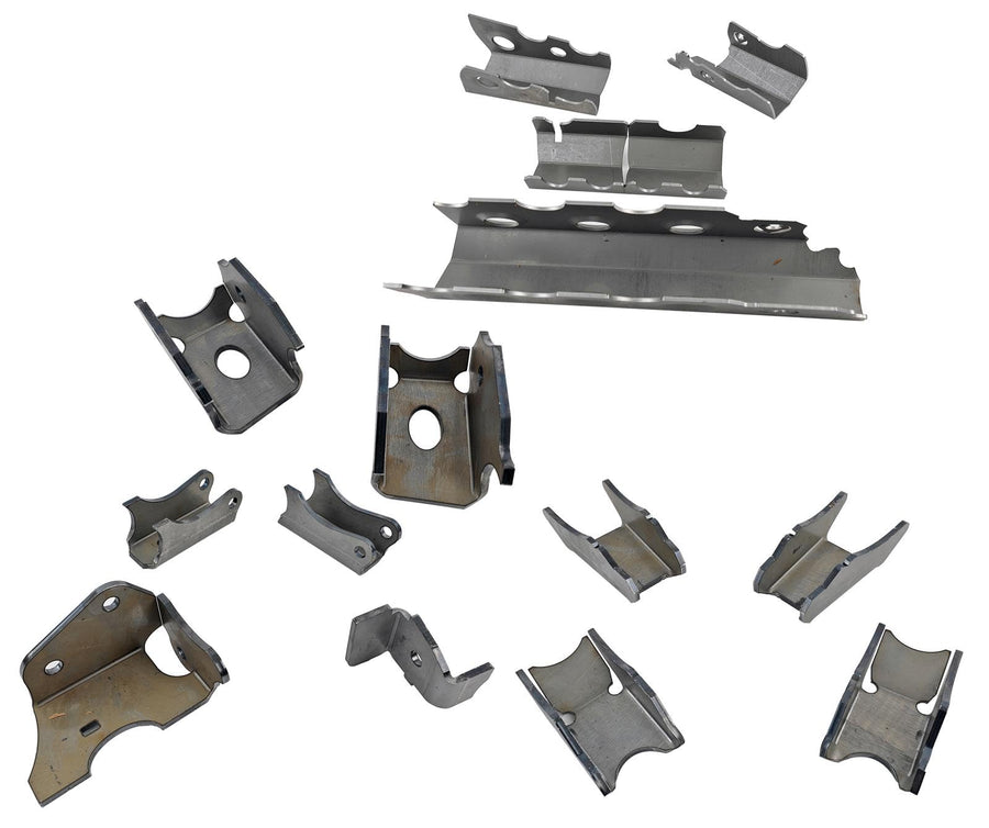 APEX Axle Housing Brace, JK Front Axle Ultimate Armor, Steel, Natural, Stock