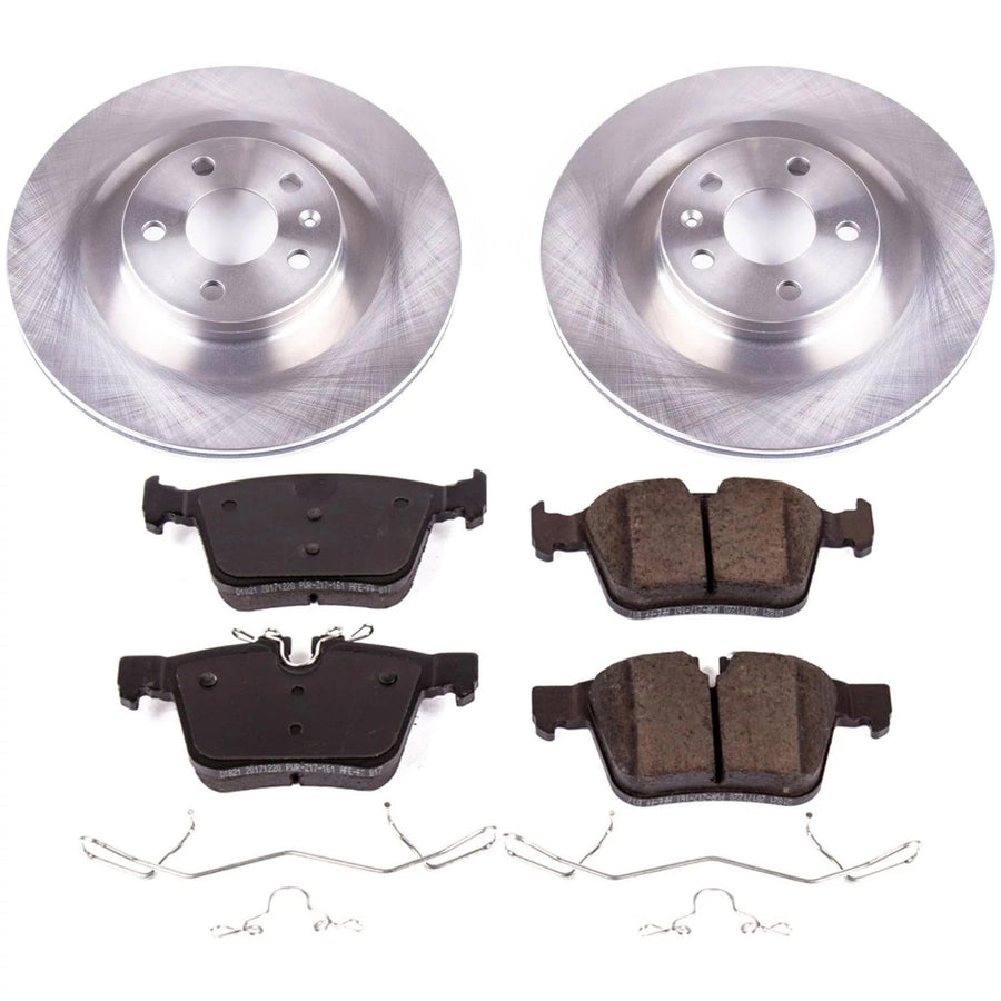 Rear Power Stop KOE7757 Brake Kit-OE Replacement Ceramic Brake Pads & Rotors