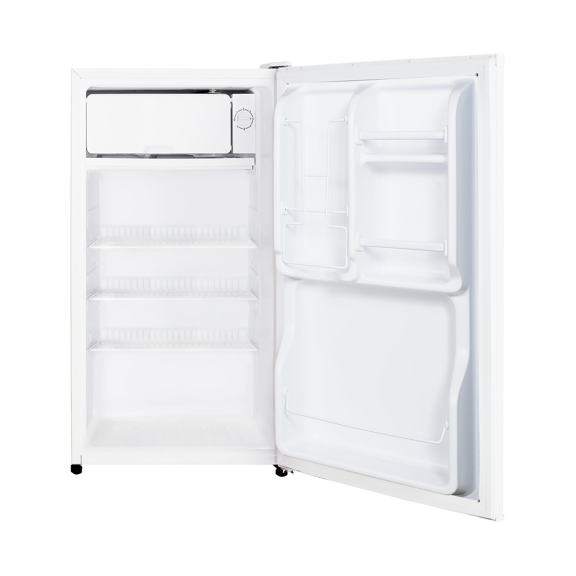 3.5 cu. ft. Magic Chef Mini Fridge in White with Interior Freezer Section