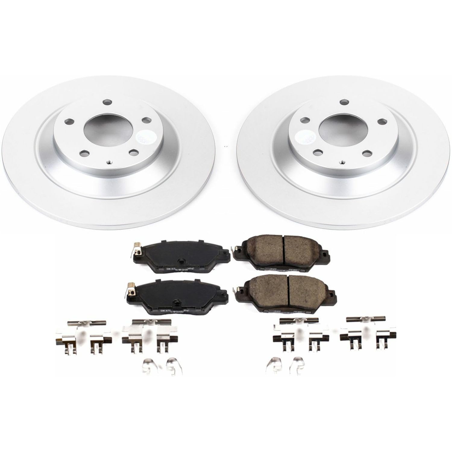 Power Stop CRK7516 Z17 Evolution Geomet Coated Brake Kit For Mazda CX-5 Rear 2016-2023 [Model Specific]