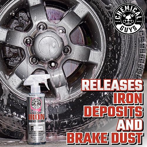 Decon Pro Chemical Guys Iron Remover and Wheel Cleaner – Professional Strength Fallout Remover, Brakes, Calipers, Exterior, Wheel and Tire Cleaner – Dissolves Brake Dust & Dirt, 16 oz