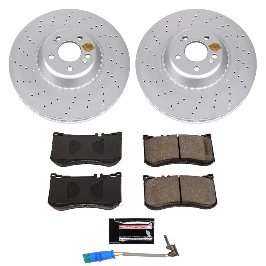 Power Stop Front CRK7852 Geomet Coated Brake Kit For Mercedes Maybach S, Mercedes Maybach S560, Mercedes S450, Mercedes S550, Mercedes S550e, Mercedes S560 [Model Specific]