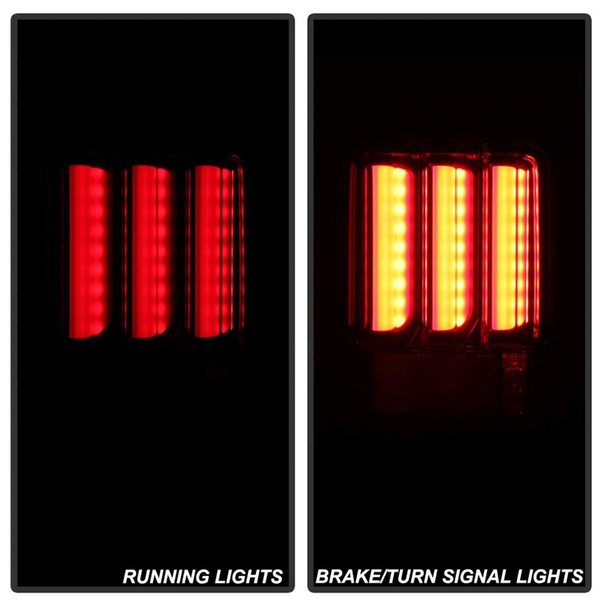 Jeep Wrangler (JK JKU) Spyder 5084774 07-18 Version 2 Light Bar Sequential Turn Signal LED Tail Lights - Black