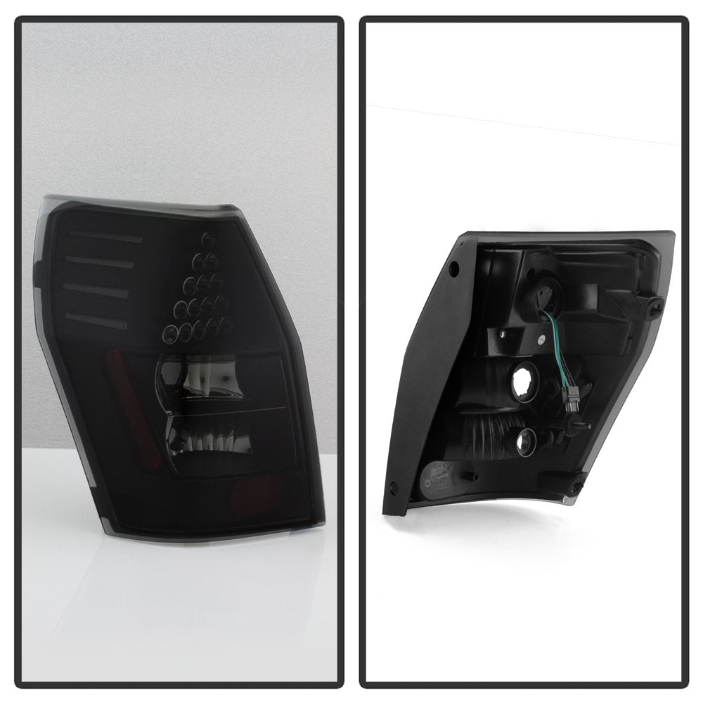 xTune SPYDER (9036576) Dodge Magnum 05-08 LED Tail Lights - Black Smoked ALT-JH-DMAG05-LED-BSM