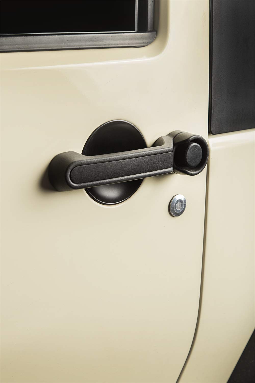 Rugged Ridge Door Handle Inserts Elite for Jeep Wrangler JKU | Aluminum, Black | 13311.43 | Fits 2007-2018 Jeep Wrangler JKU 4-Door