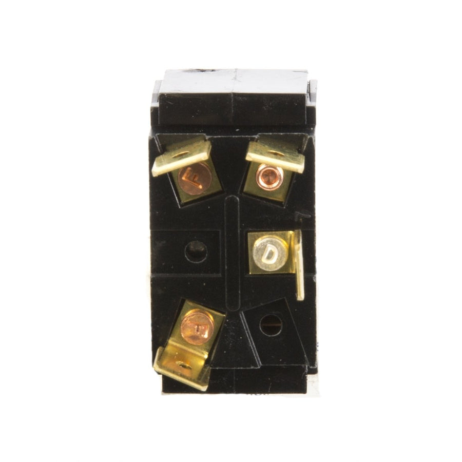 Sierra International TG23000 On-Off Satin Chrome Tip SPST Toggle Switch with Matching Retaining Ring, White/Red